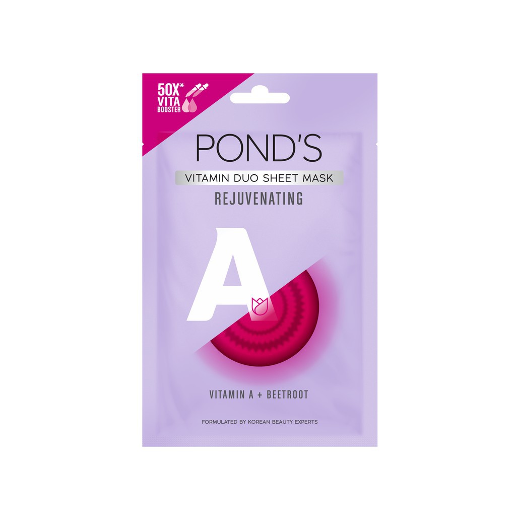 [GROSIR] PONDS duo vitamin sheet mask Vit A + Beetroot