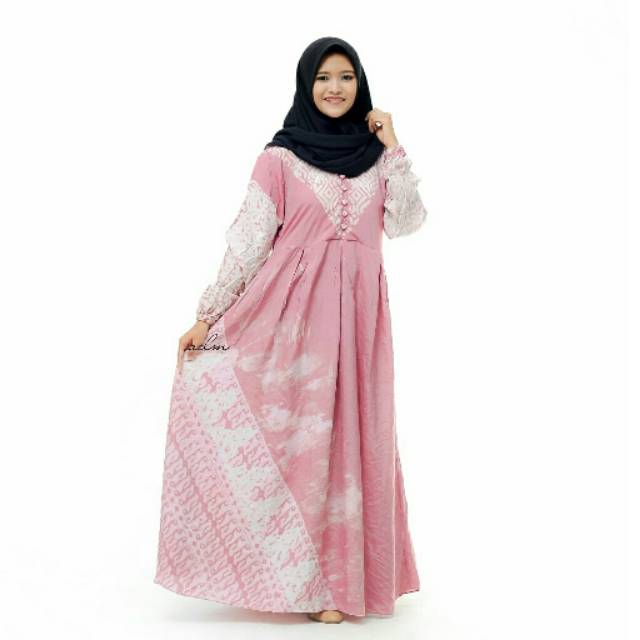 Gamis batik silk sutra gamis batik sutra