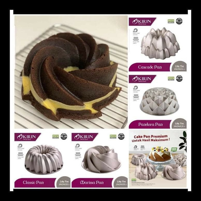 Cetakan Kue Bolu Loyang KIRIN Premium Cake Pan MARISSA PFOA Non Stick