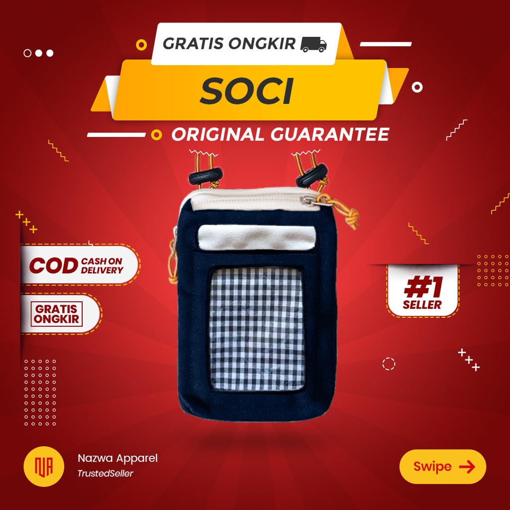 TAS SELEMPANG HP NAZWA SOCI NAVY - BUKAN BIGMO CLIO
