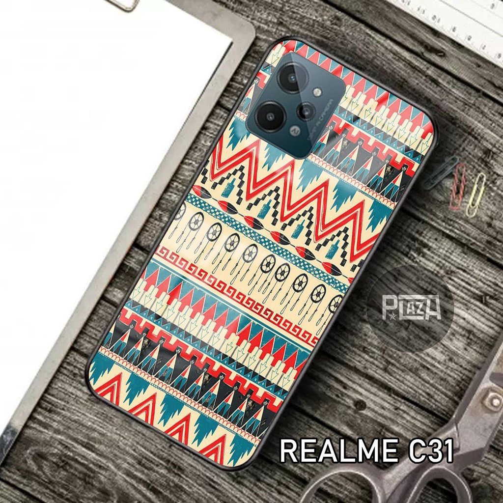 Softcase Glass Kaca [K55] REALME C31 Terbaru Casing Handphone-Pelindung Handphone