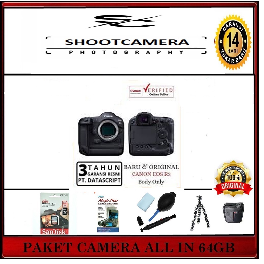 CAMERA CANON EOS R3 BODY ONLY