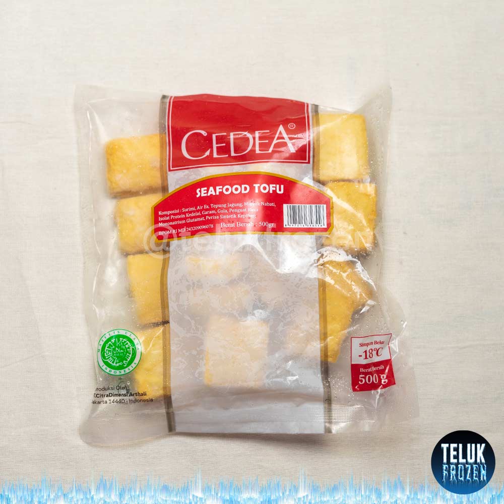 

cedea seafood tofu 500gr / tahu bakso / tofu baso frozen 500 g shabu shabu