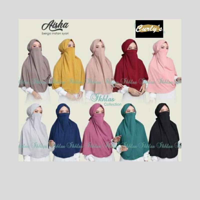 KHIMAR CADAR MURAH / BERGO CADAR JERSY LEMBUT