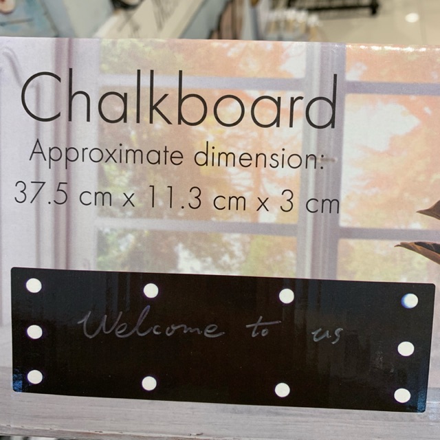 

Papan tulis berlampu / chalboard