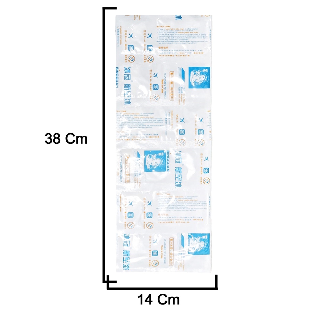 Ice Gel Pack Thermafreeze Lembaran Pengganti Dry Ice Isi 6 Besar Model Panjang