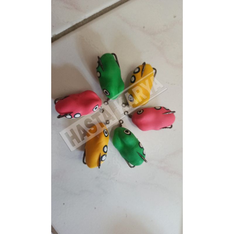 soft frog mini UL ultralight geol wtd lure casting gabus toman