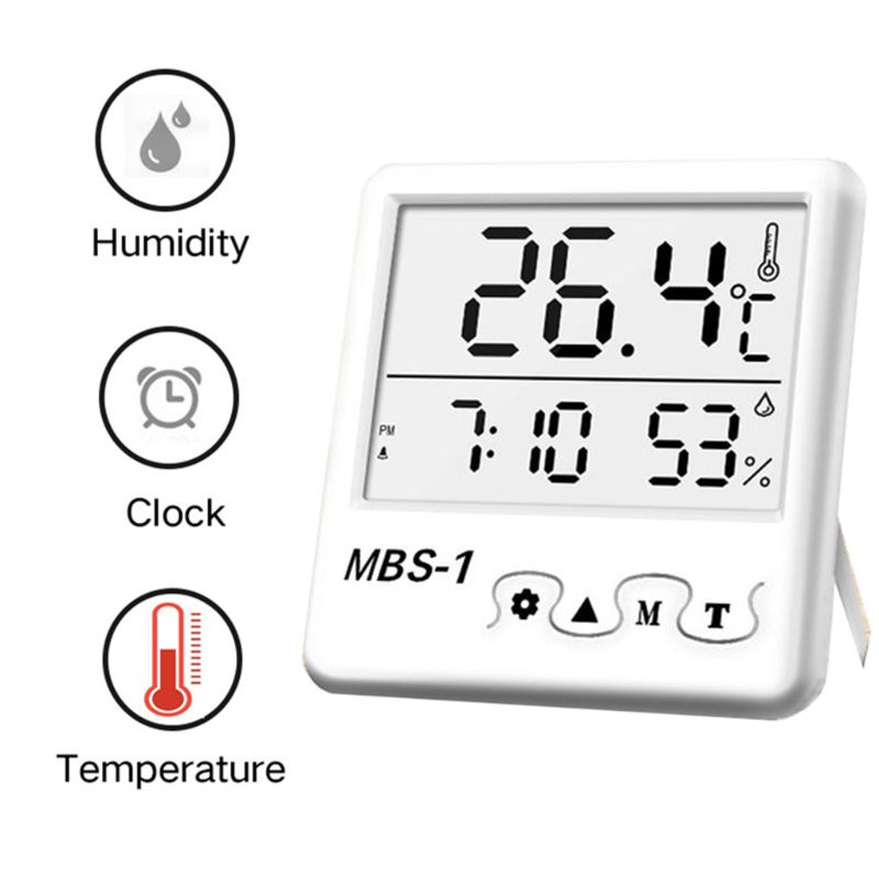 Mary Termometer / Higrometer Digital Dengan Layar LCD Untuk Indoor