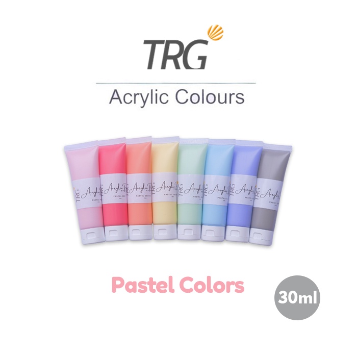 

TRG Acrylic Colour Pastel 30 ml - Cat Akrilik Kanvas Lukis Canvas Paint Acrylic Color 30ml