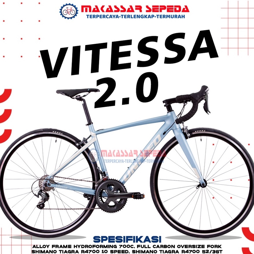 SEPEDA BALAP UNITED VITESSA 2.00 ALLOY 20 SPEED CALIPER BRAKE