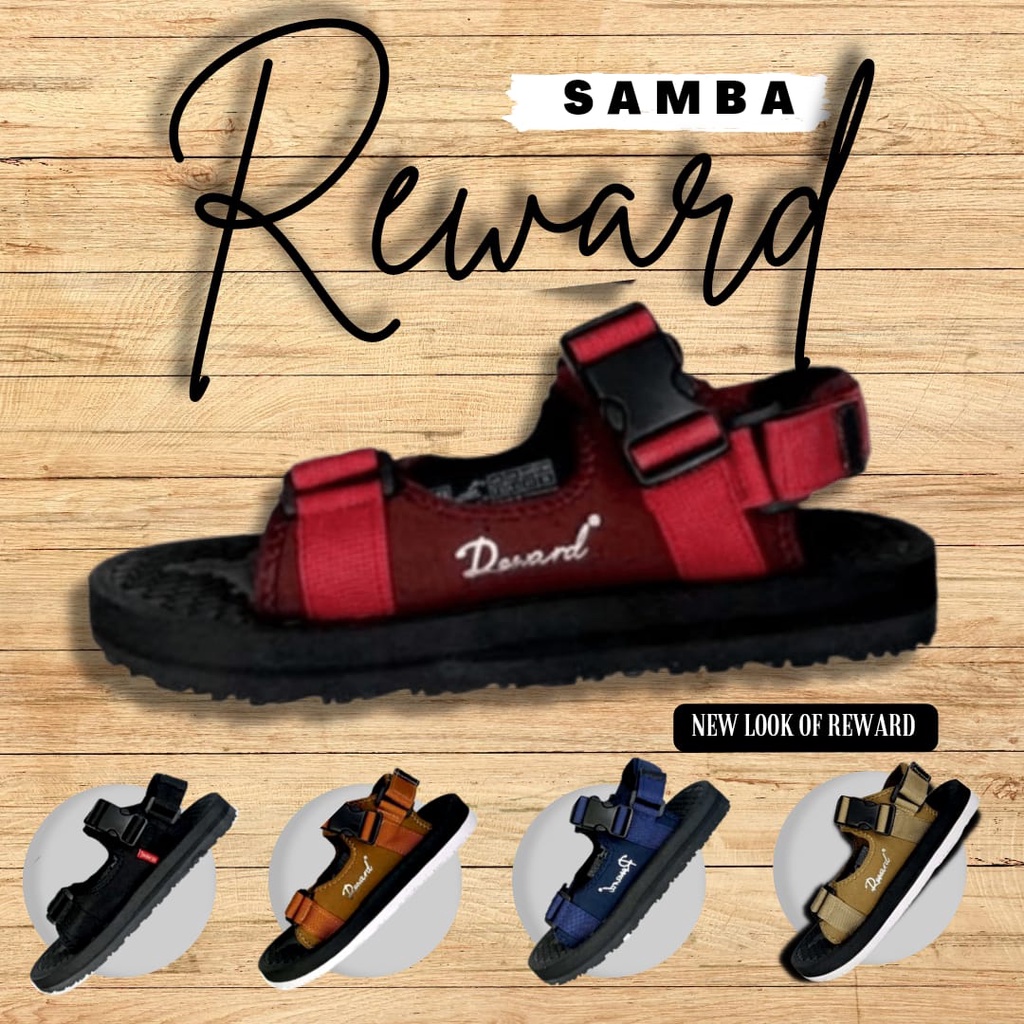 SANDAL  PRIA TERBARU GUNUNG REWARD SAMBA PREMIUM