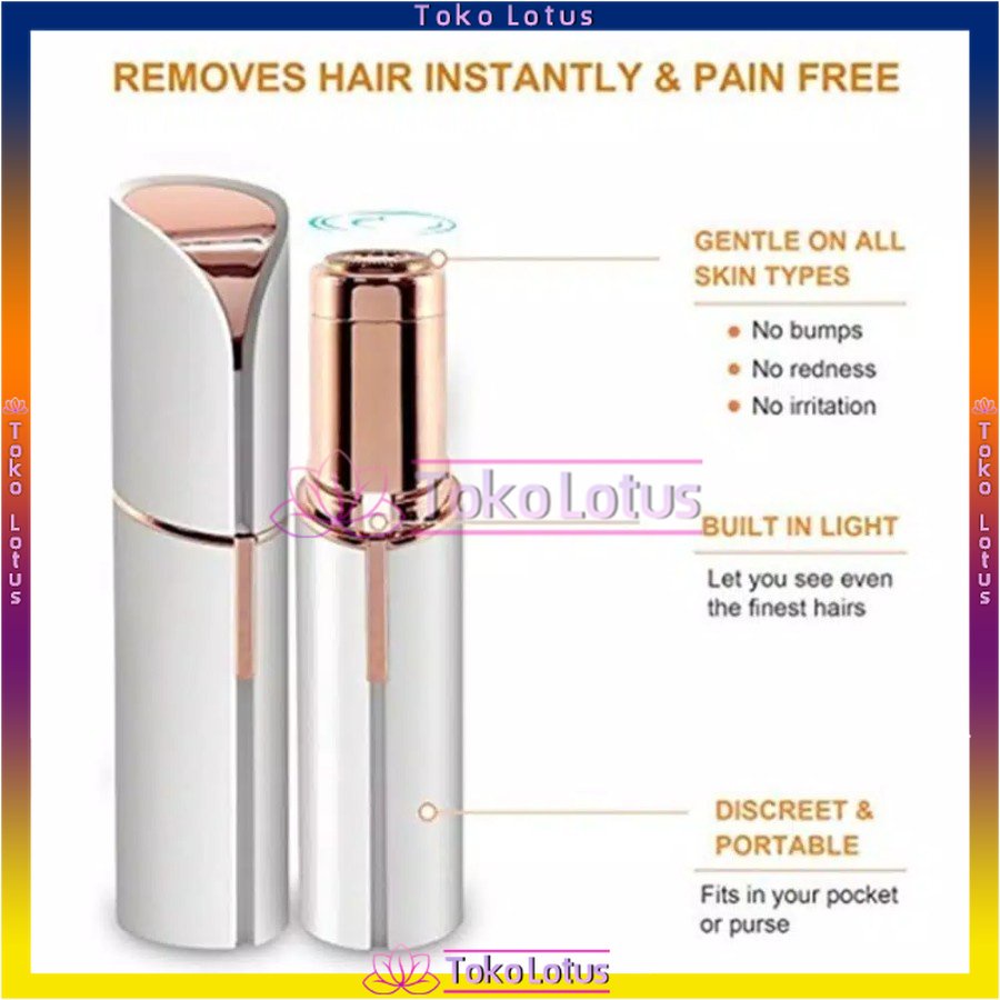 𝐓𝐄𝐑𝐁𝐀𝐑𝐔 𝐁𝐈𝐒𝐀 𝐂𝐎𝐃 - Remover Penghilang Bulu Wajah FLAWLESS Facial Hair [Bisa Bayar Ditempat]