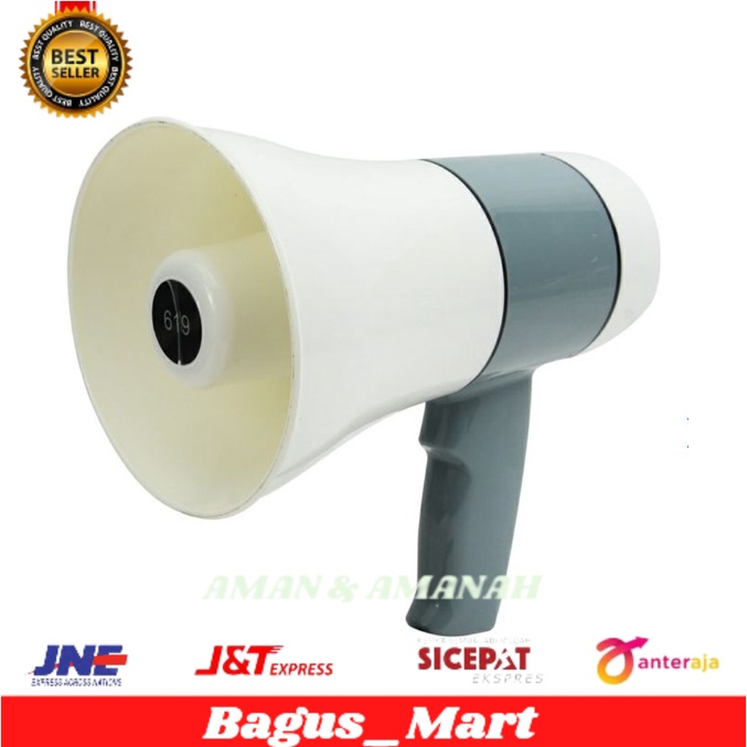 Krisbow Megaphone Rechargeable 20 W 1500 Mah/megaphone charger/toa/pengeras suara