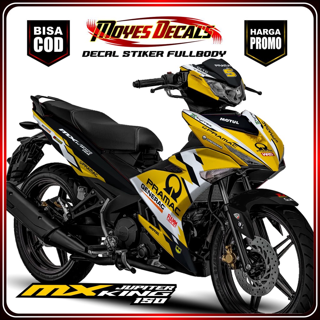 COD decal mx king new/old stiker yamaha mx king baru/lama Sticker decal jupiter mx king, Striping ju