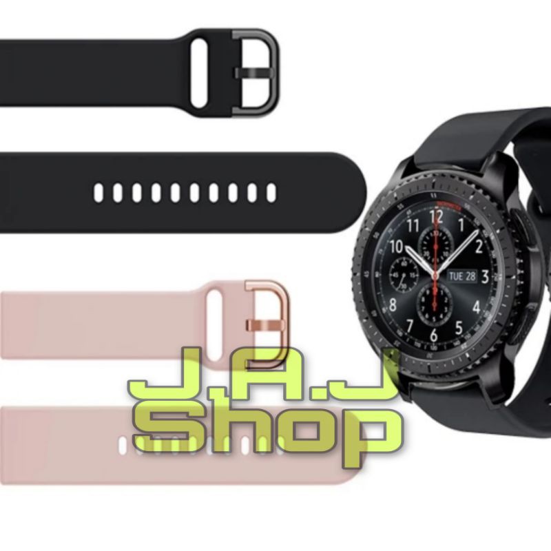 TALI JAM TANGAN SILIKON RUBBER WATCH BAND STRAP SAMSUNG GALAXY GEAR S3 FRONTIER CLASSIC ACC JAM