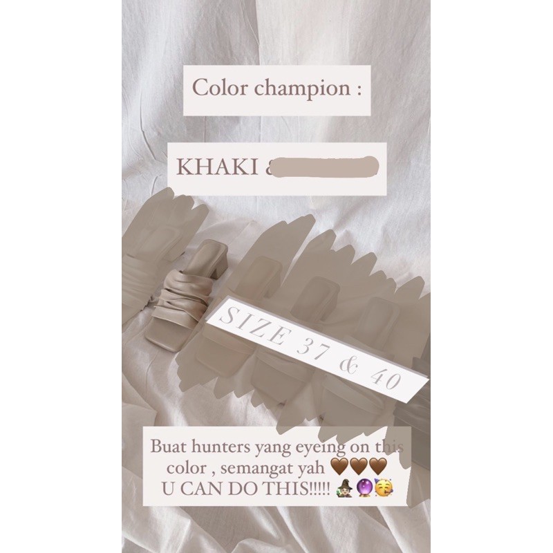 Namu Heels Khaki Pixfootwear x Honeykwk