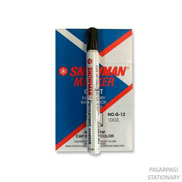 

Baru Spidol Permanent Snowman G-12 .