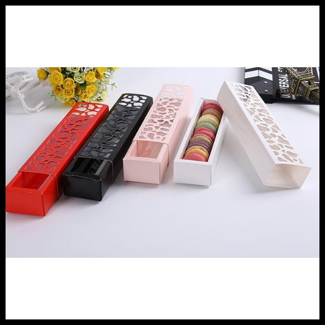 

Box Panjang Macaron Makaron Kotak Transparan Zig Zag
