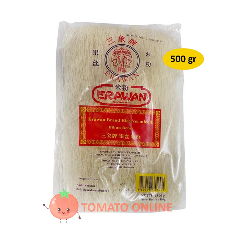 Erawan Bihun Beras Thailand / Rice Vermicelli 500 gram gr G / 500gr