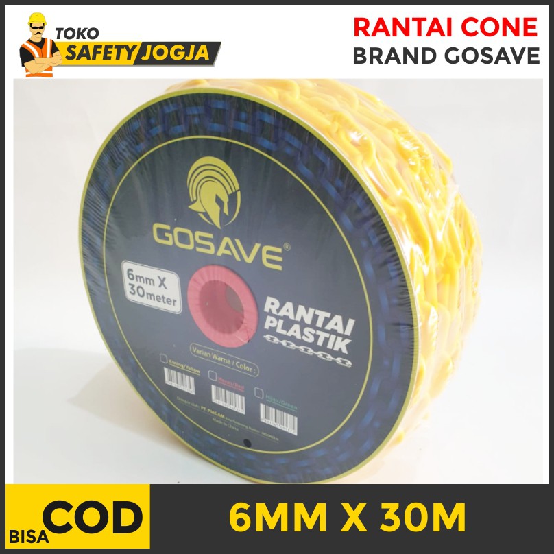 RANTAI PLASTIK 6MM X 30M SAFETY