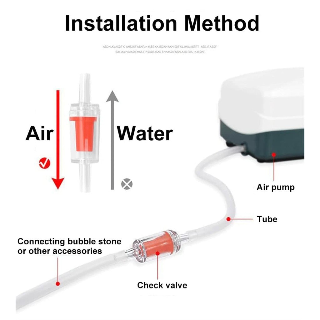 Check Valve Aquarium Penahan Arus Balik Selang Aerator FEFARM