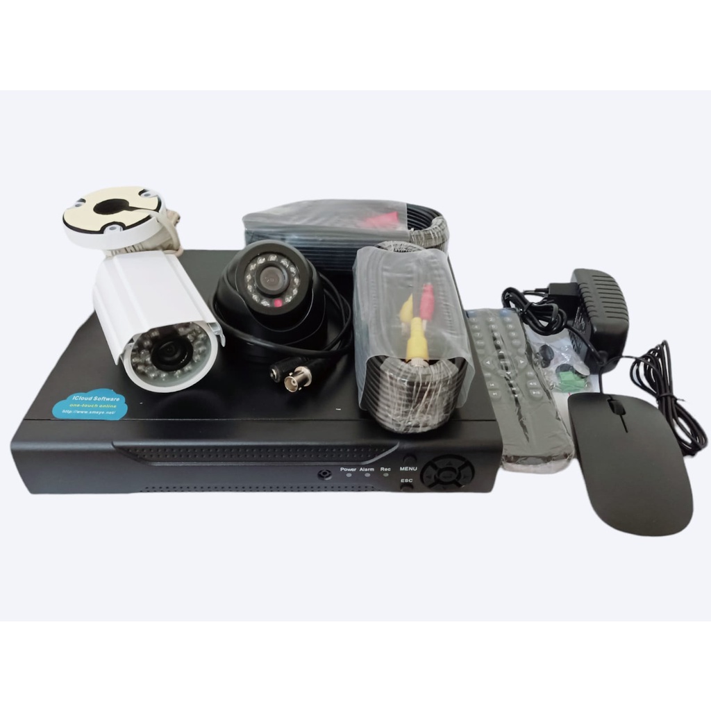 DVR KIT  4CH Paket DVR+CAMERA+KABEL CCTV