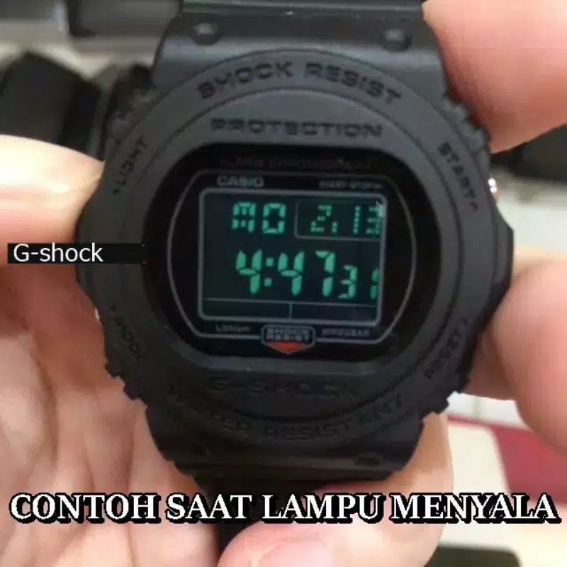 LS Jam tangan casio gshock dw5700 led digital strap rubber