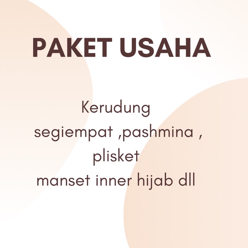 PAKET USAHA HIJAB PAKET USAHA PARA PEMULA