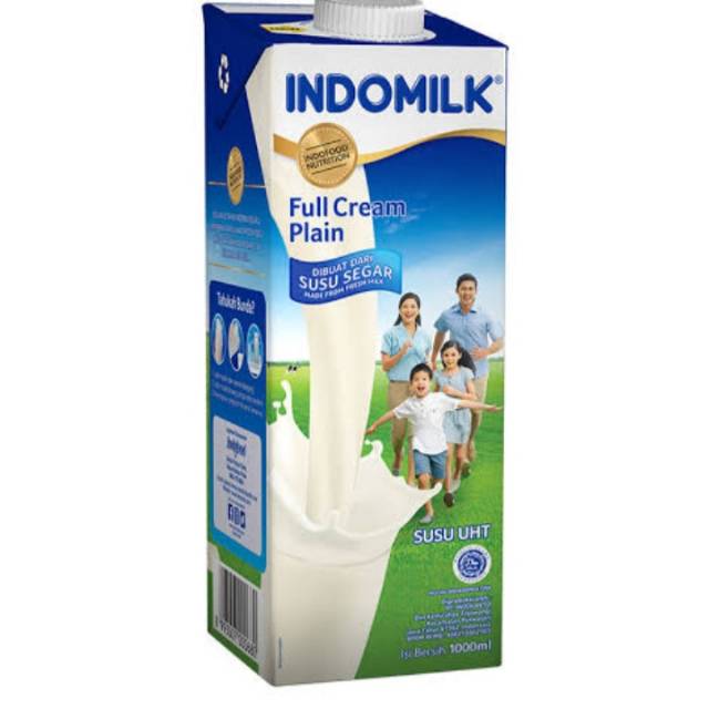 

Susu uht indomilk full cream 1 liter