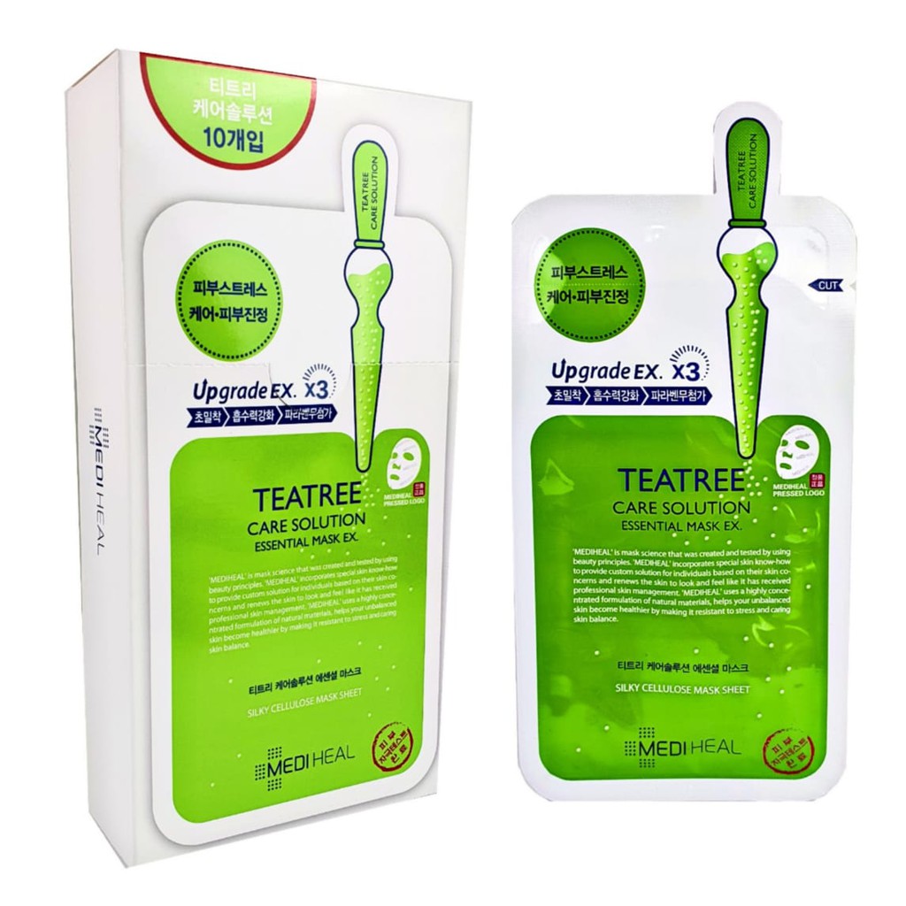 Masker Wajah MEDIHEAL Teatree Care Solution EX For Sensitive Skin ORI KOREA