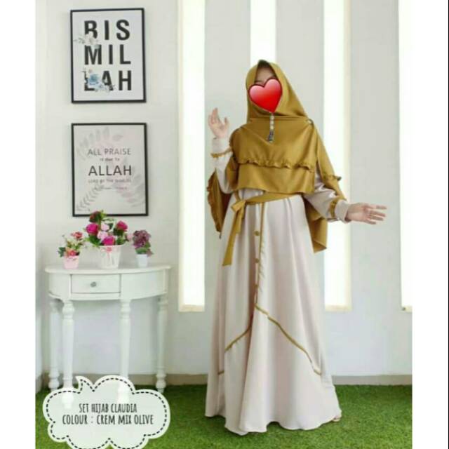 Gamis Syari Claudia Set