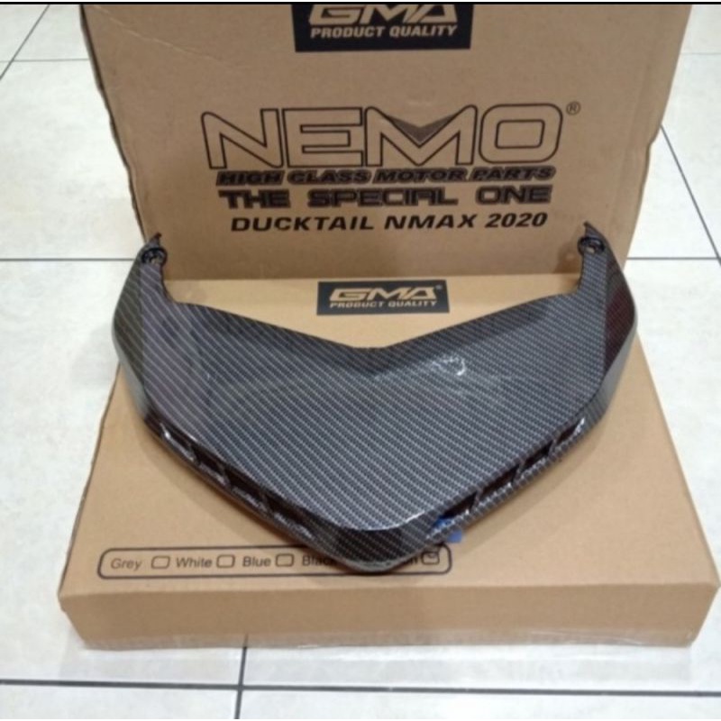 Ducktail New Nata2020 Carbon Nemo sirip Lampu Belakang bagian atas New Nmax Nemo Best Quality