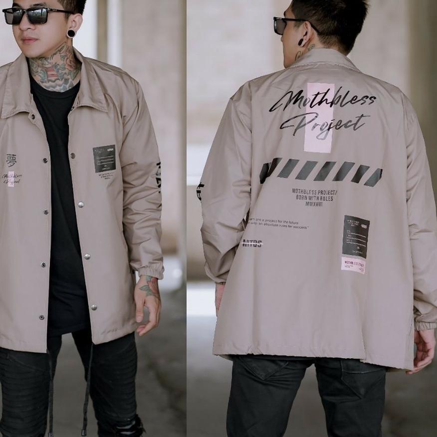No Lirik JAKET COACH PRIA JUMBO XL XXL ORIGINAL - JAKET WINDBREAKER- FREE STICKER ~ JACKET PARASUT P