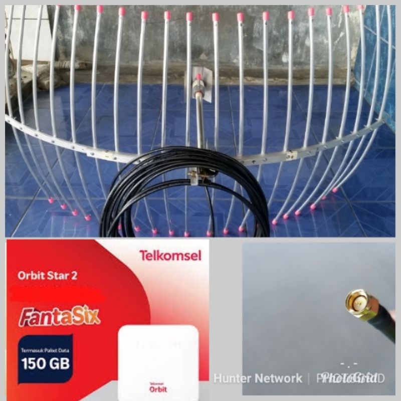 Paket huawei b312 modem wifi home router telkomsel orbit star 2 antena yagi grid