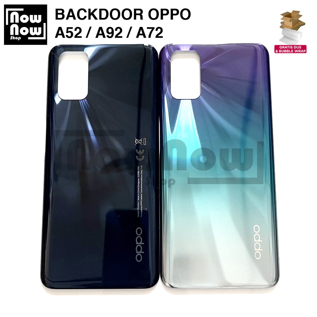 Backdoor Tutup Belakang Baterai Backcover Back Casing Kesing Housing Oppo A52 A92 A72 (2020) CPH2061 CPH2069 PADM00 PDAM10 CPH2059 CPH2067