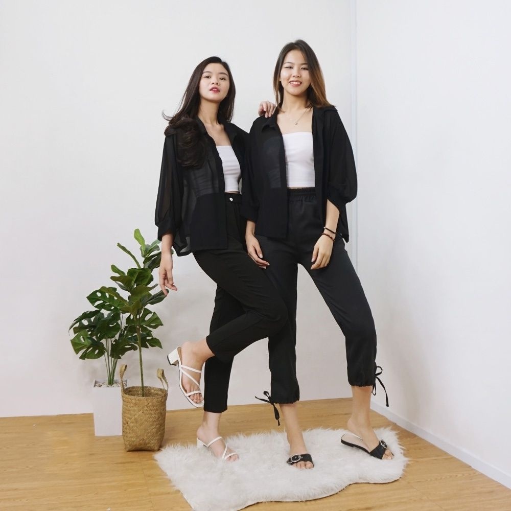 Basic Outer Atasan Wanita Polos Premium | Outer Terbaru | Outer Ceruty |Outer Remaja Korean Kekinian