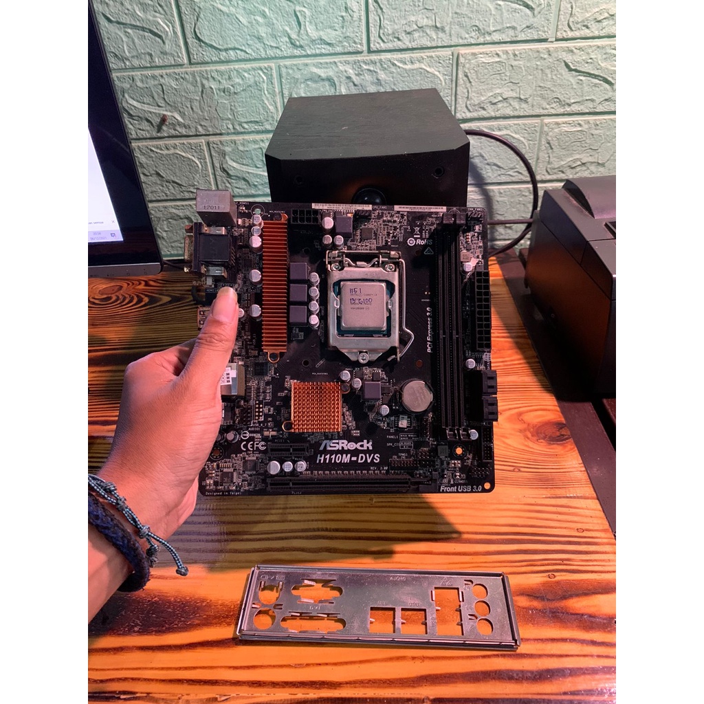asrock h110m dvs dan i3 6100