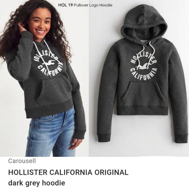 hollister gray hoodie