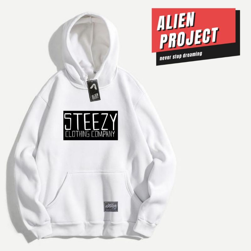 Alien project hoodie pria Hoodie cowok