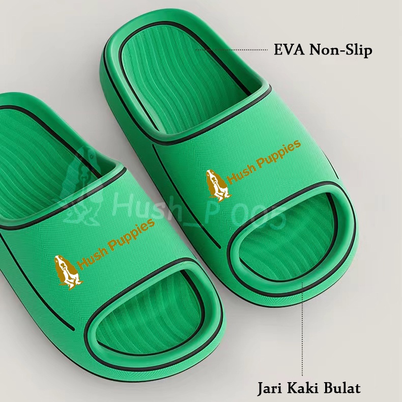 Hush Puppies Sandal Wanita Korea Sandal Pria Slide Ringan Sendal Cewek Cartoon Import Sandal Jelly Slip On Empuk