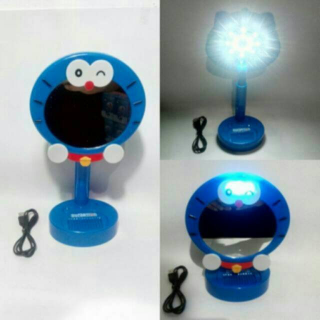 Doraemon lampu belajar plus cermin
