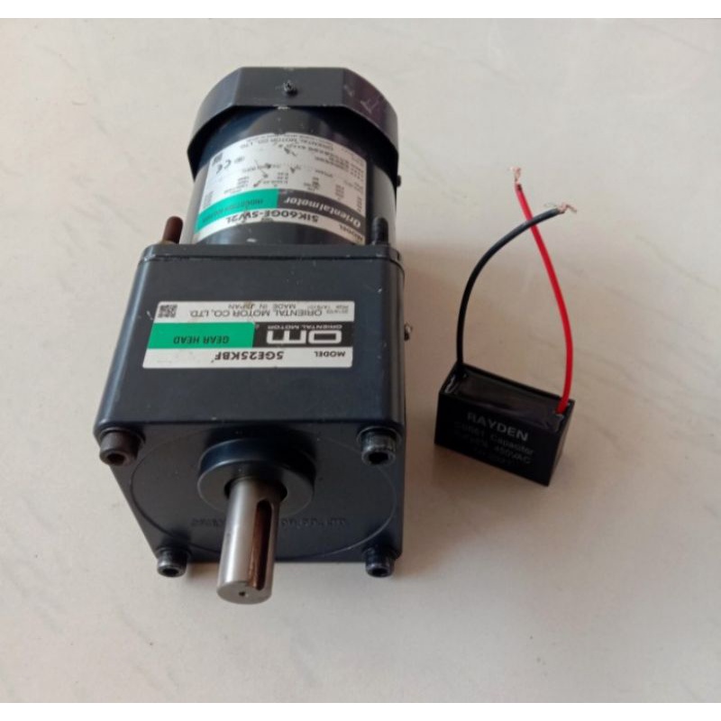 AC Motor Gearbox 3phase 220V 60W ratio 1:25 oriental motor