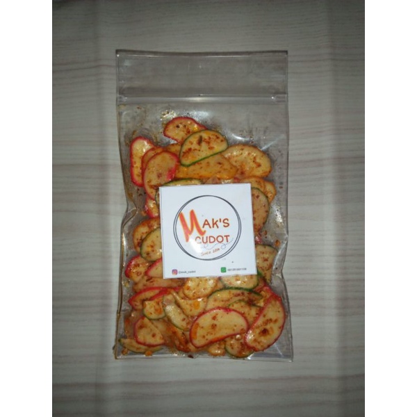 

keripik seblak/Seblak Kering/Kerupuk Bantat/Sebring/Seblak Cikruh/Seblak Bantet Pedas mak_cudot 60gr