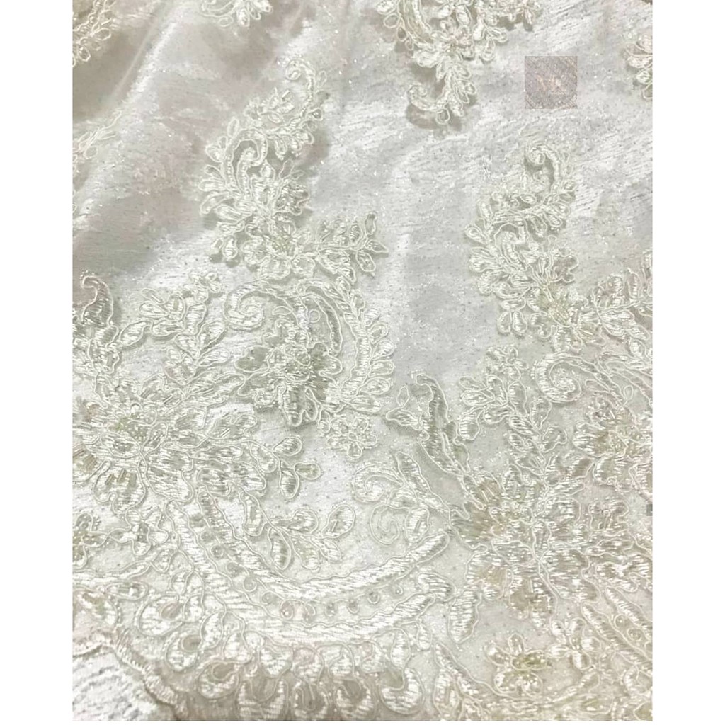 BRIDAL EMBROIDERY LACE BRUKAT PENGANTIN METERAN