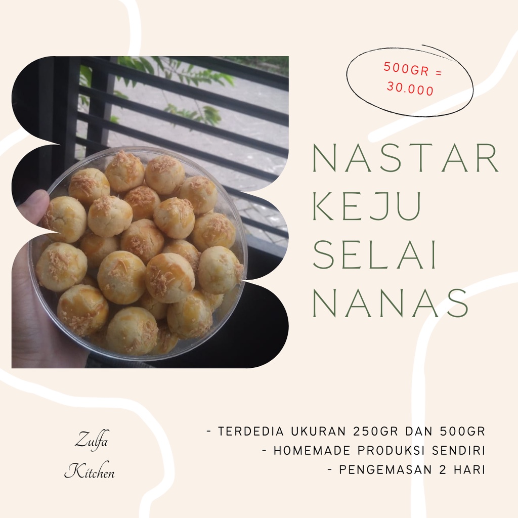 

Nastar Keju Selai Nanas 500gr - Kue Kering Lebaran Homemade