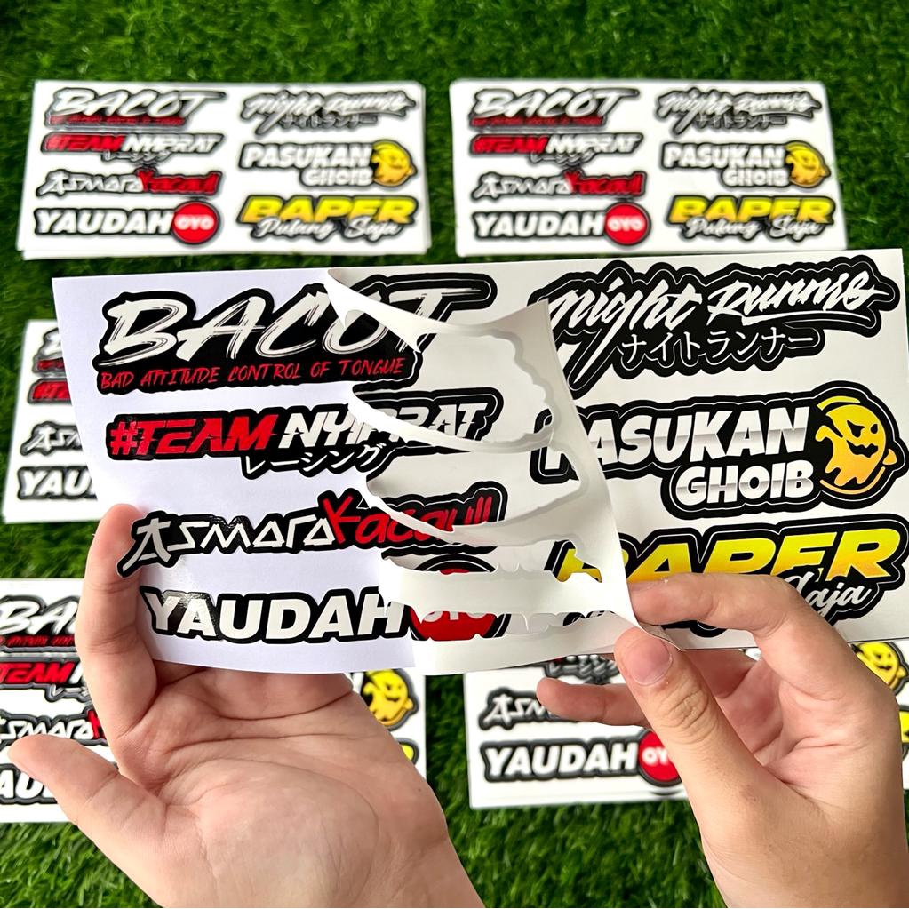 Stiker Print Cut Stiker Motor Variasi Stiker Racing