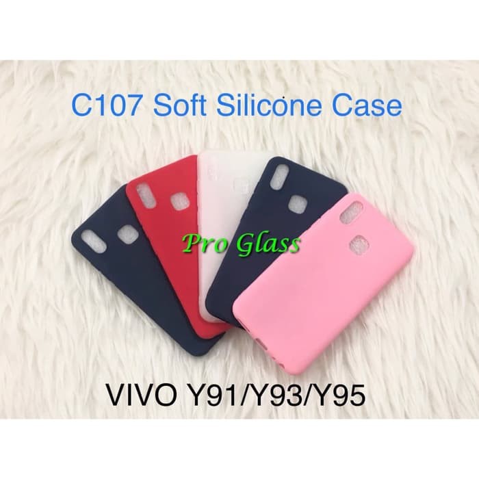 C107 VIVO Y91 Y93 Y95 Colourful Ultrathin Silicone Case / Matte Thin