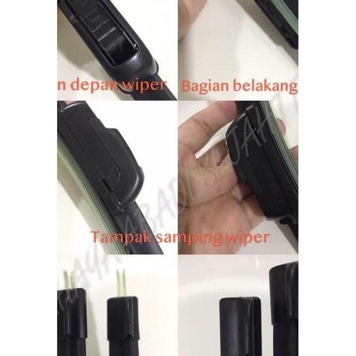 wiper blade Wiper Frameless Full Karet Toyota Yaris 2011-2013