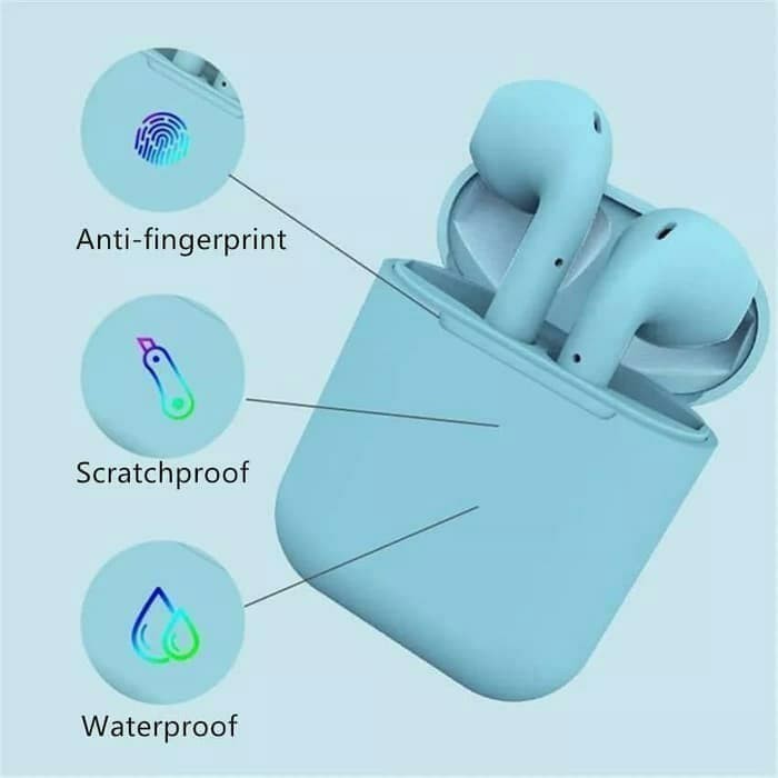 Headset Bluetooth 5.0 Inpods 12 TWS Earphone Macaron i12 Inpod .