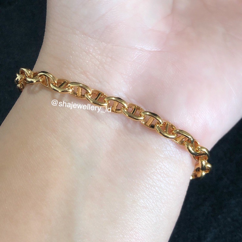 Gelang Branded Vier Lapis Emas